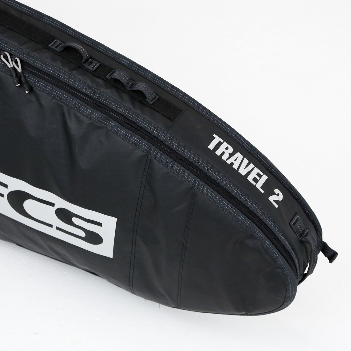 FCS board bag - Travel 2 Hybrid/Funboard bag Black-Grey