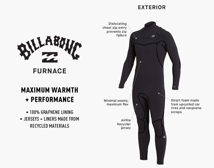 5/4 Mens Billabong FURNACE HOODED