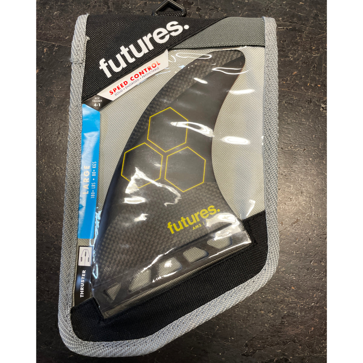 Futures - THRUSTER - AM2 - Techflex - Black/Orange