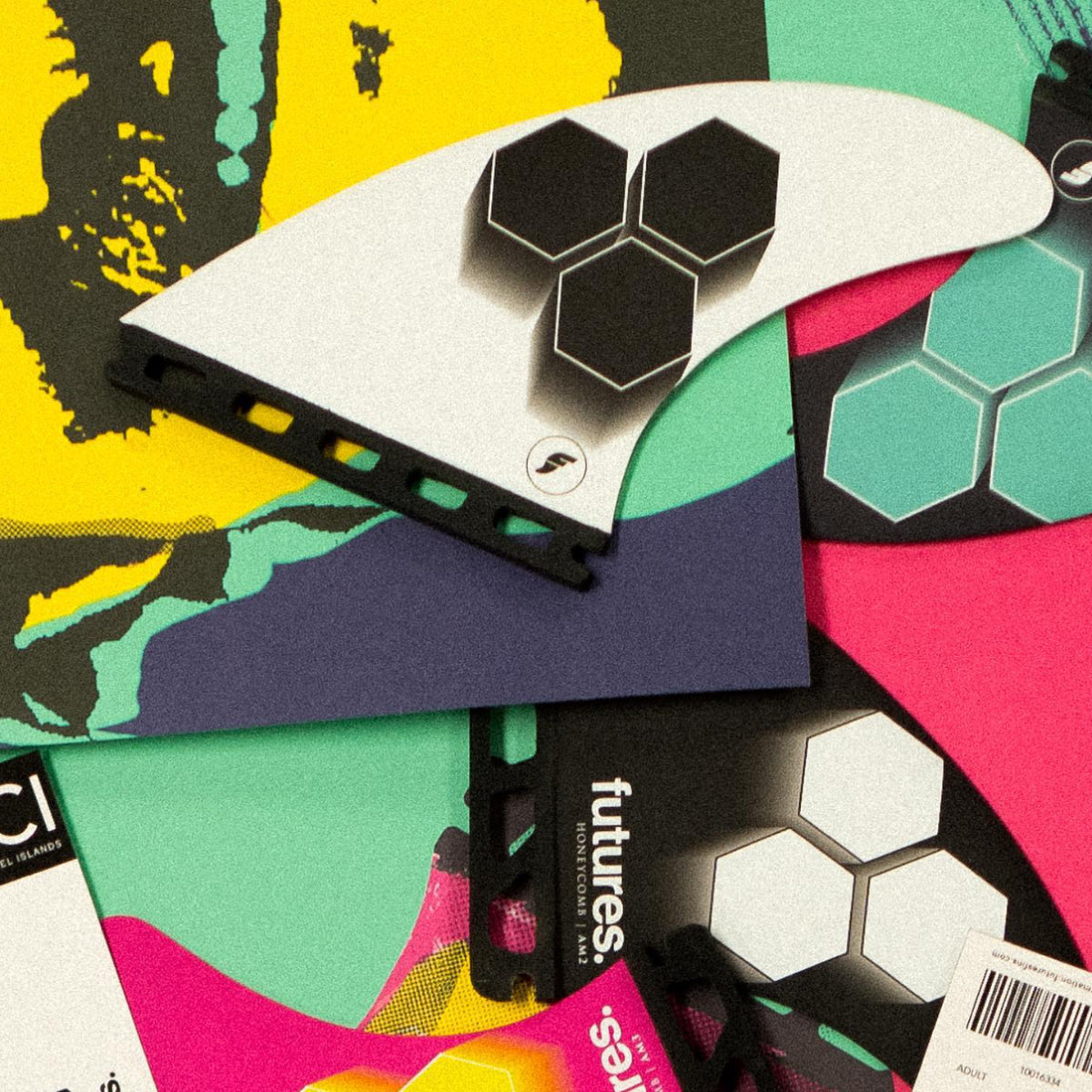 Futures - THRUSTER - AM2 HC - BLACK/WHITE - Large