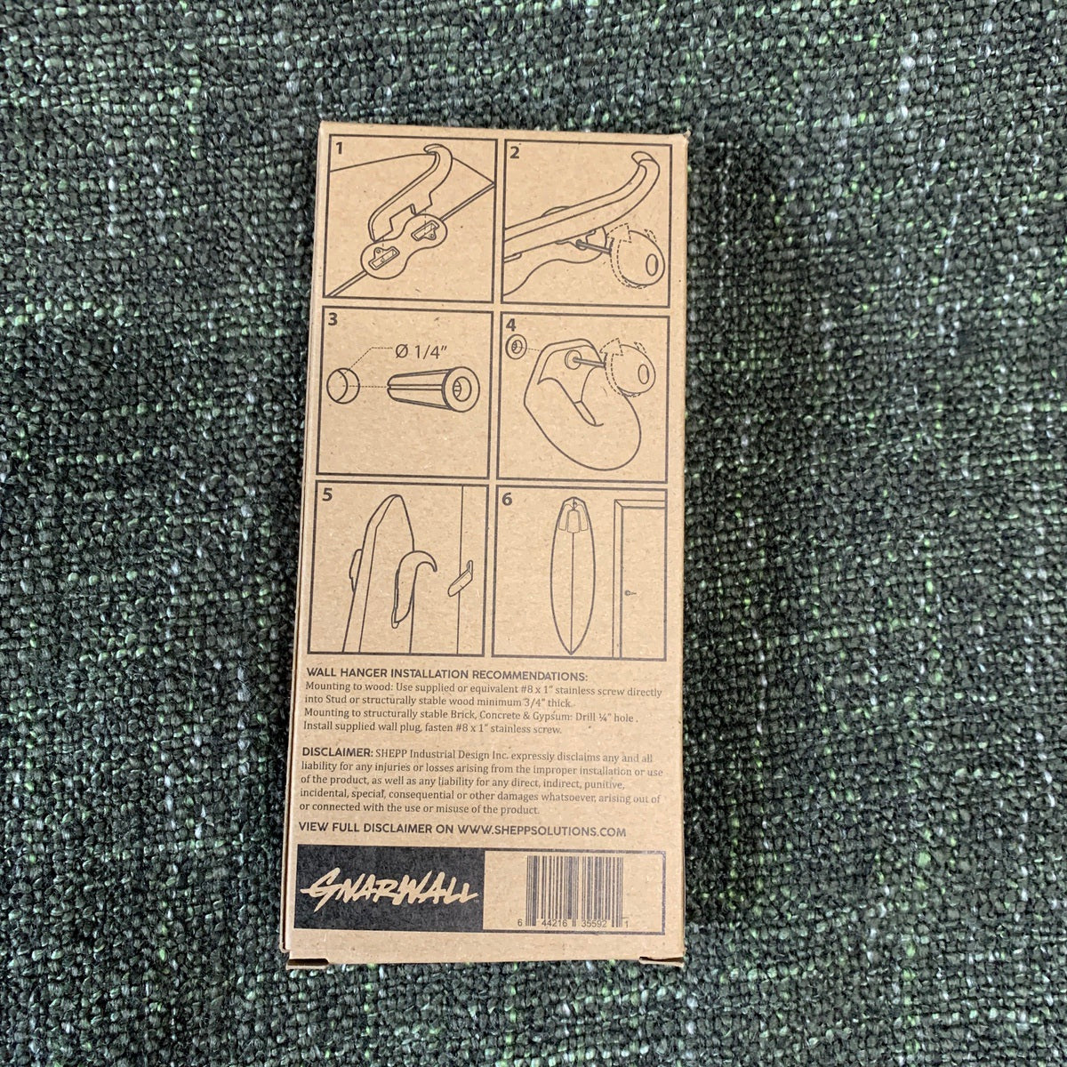 Board racks/hooks - SHEPPS/GNARWALL surfboard hooks - FCS (1ST GEN.)