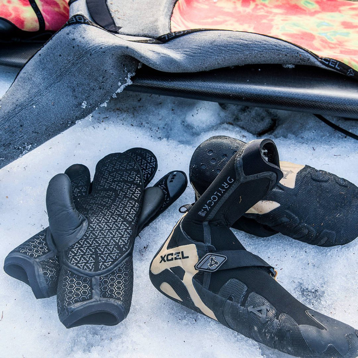Gloves 5mm XCEL Drylock Lobsters (3 finger)