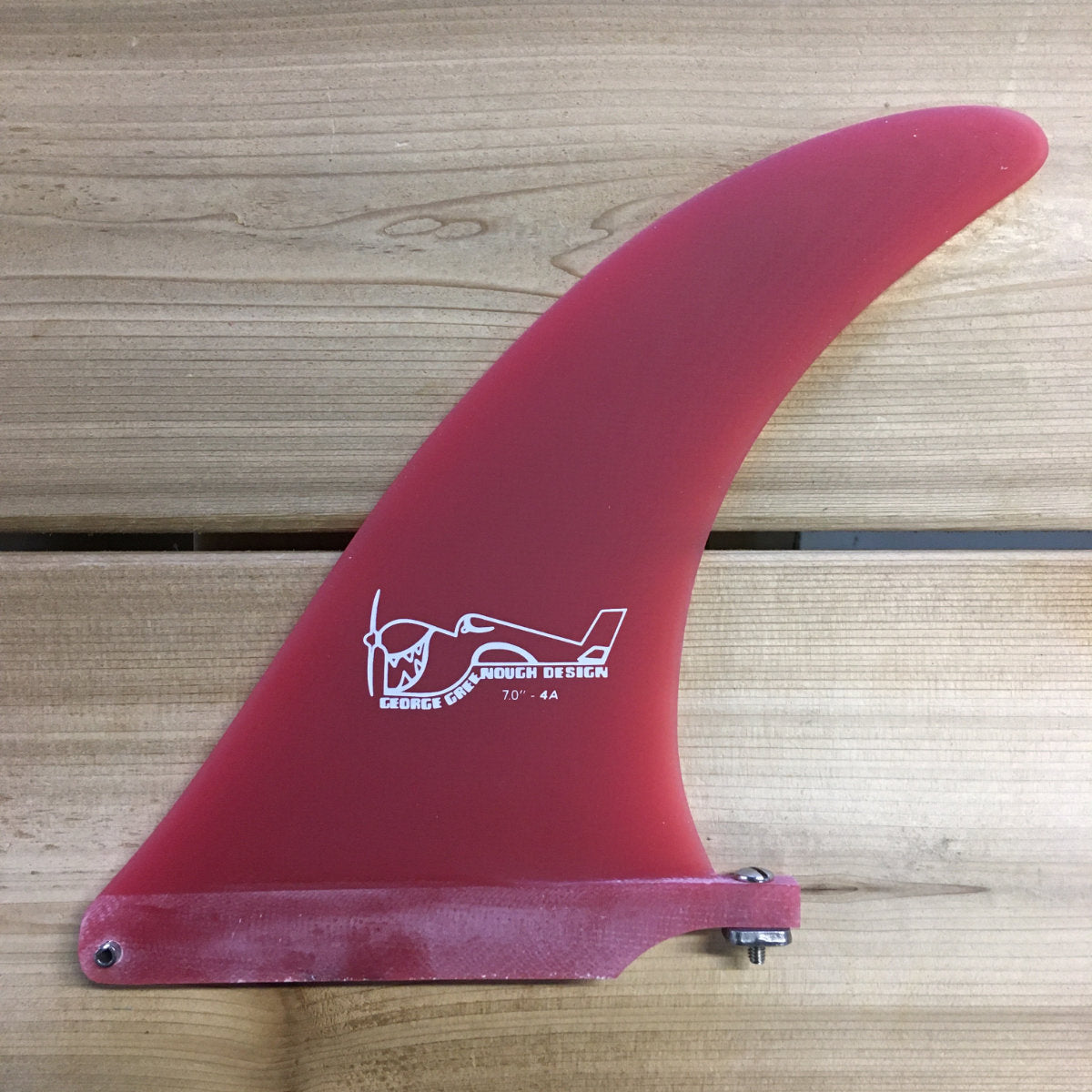 Greenough 4A Longboard Fin 7" - Red