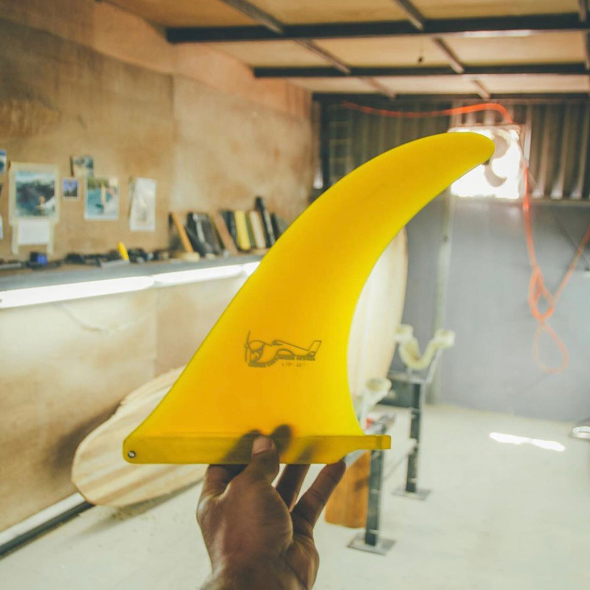 Greenough 4A Longboard Fin 9" - Smoke