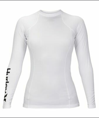Hurley - OAO Rashguard L/S - White/Black