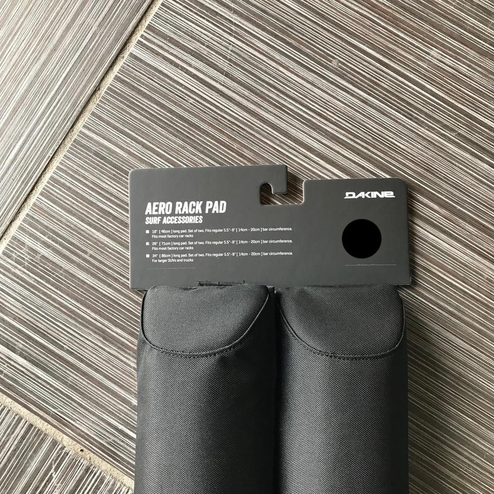 Roof Bar Pads for Surfboards and SUPS - Dakine - Aero Rack Pad Long (2) Black - 28" - Surf Ontario
