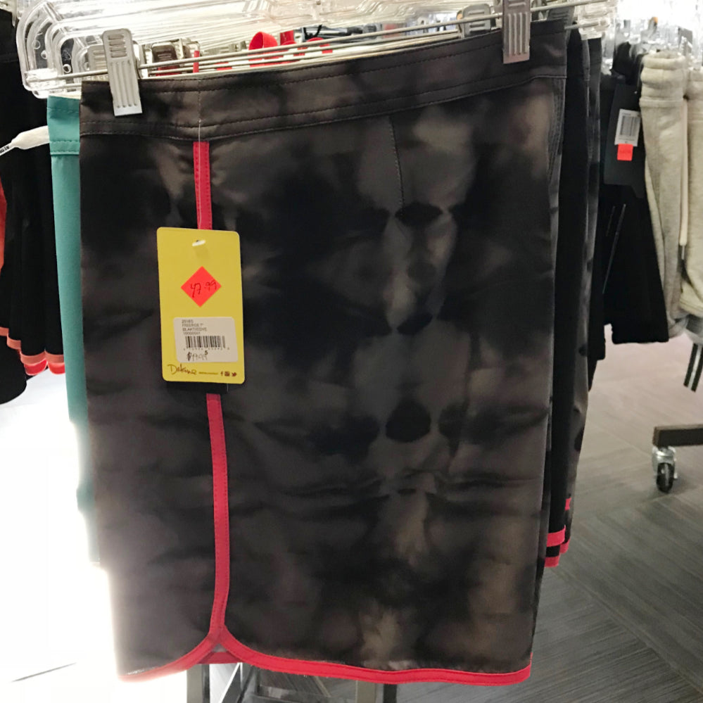 Dakine Women's walk short Freeride 7" Black Tie Dye - Surf Ontario