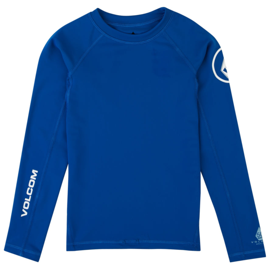 Volcom Youth Rashies - Lido Solid L/S Camper - Blue