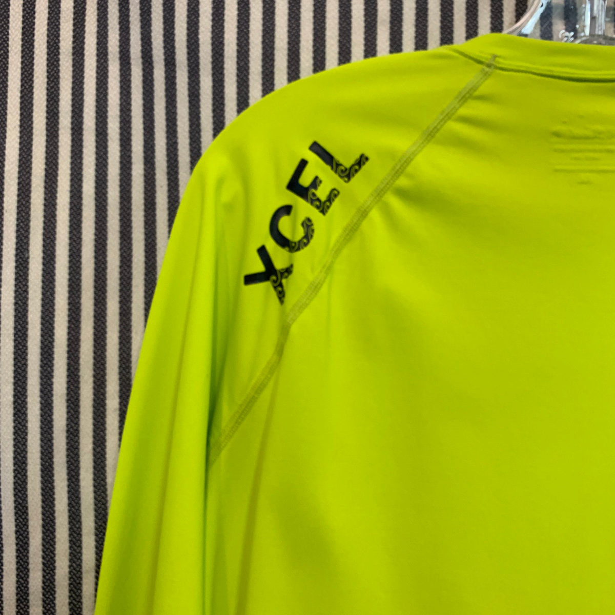Mens Rashie XCEL Regatta Series T-shirt style L/S Fit Lime Green
