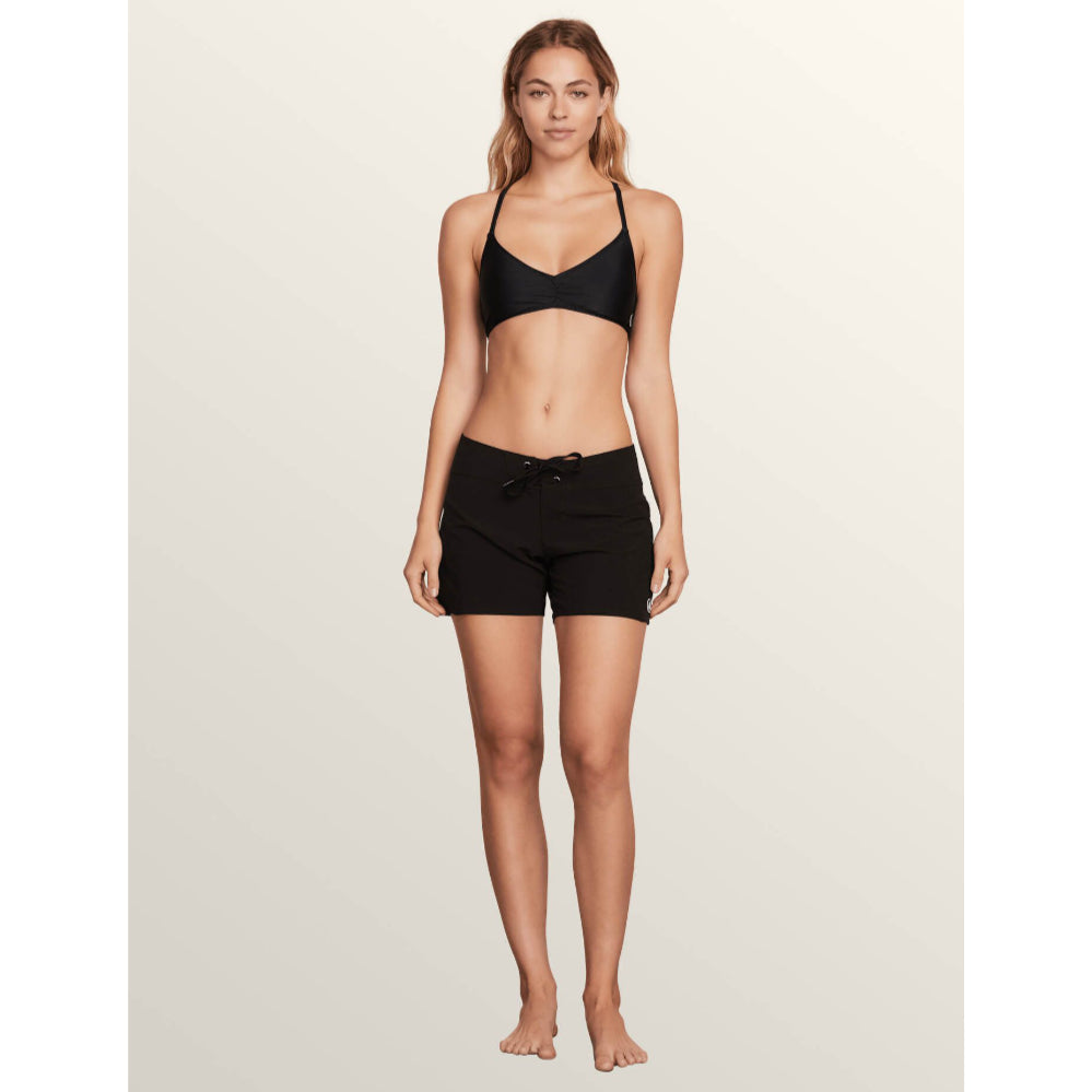 Volcom Women's Boardshort - Simply Solid 5" - Black (BLK)