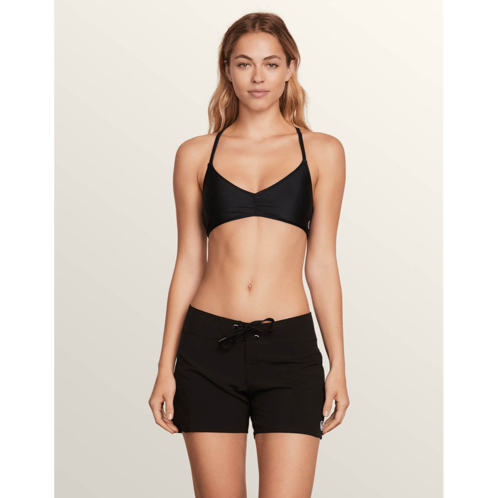 Volcom Women's Boardshort - Simply Solid 5" - Black (BLK)