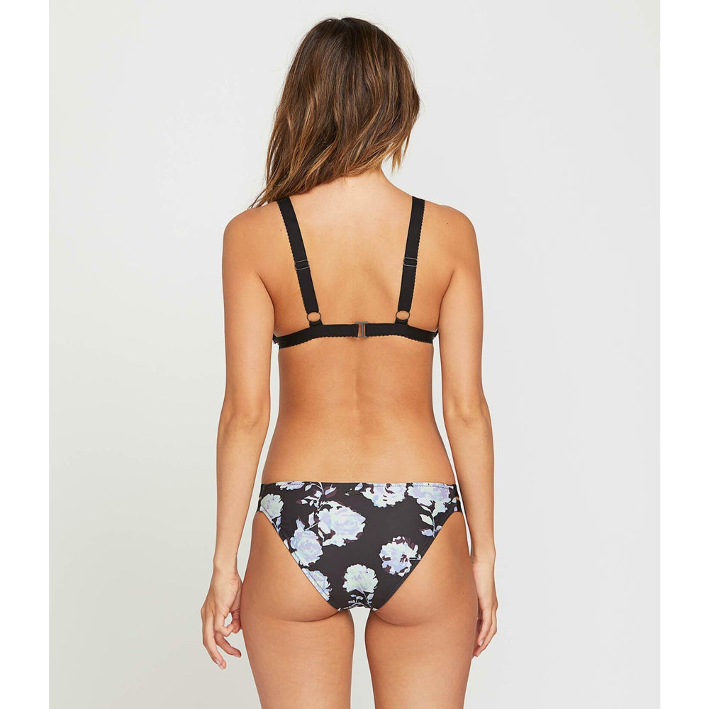 Volcom Women's Noir U Sure Tri - Black (w/ floral print) (Top)