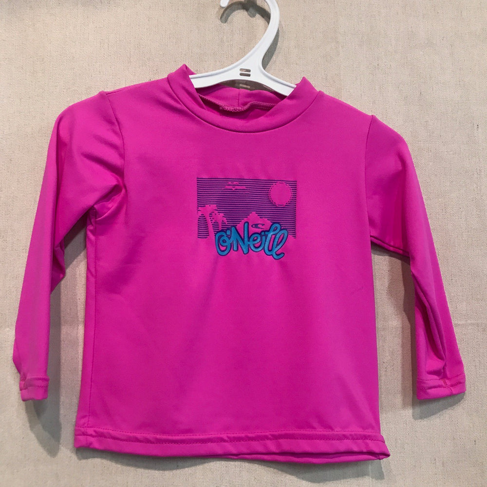 Youth Girls Rashies O'Neill Toddler Skins L/S 4323G - 237-Berry