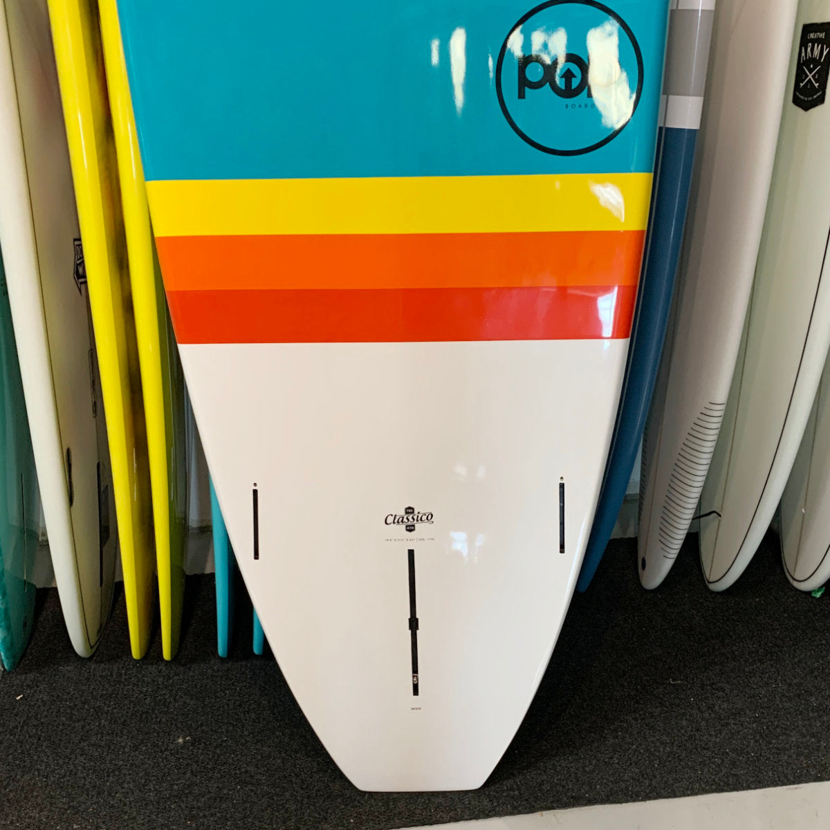 POP rigid 10'6" Classico Turquoise/Yellow