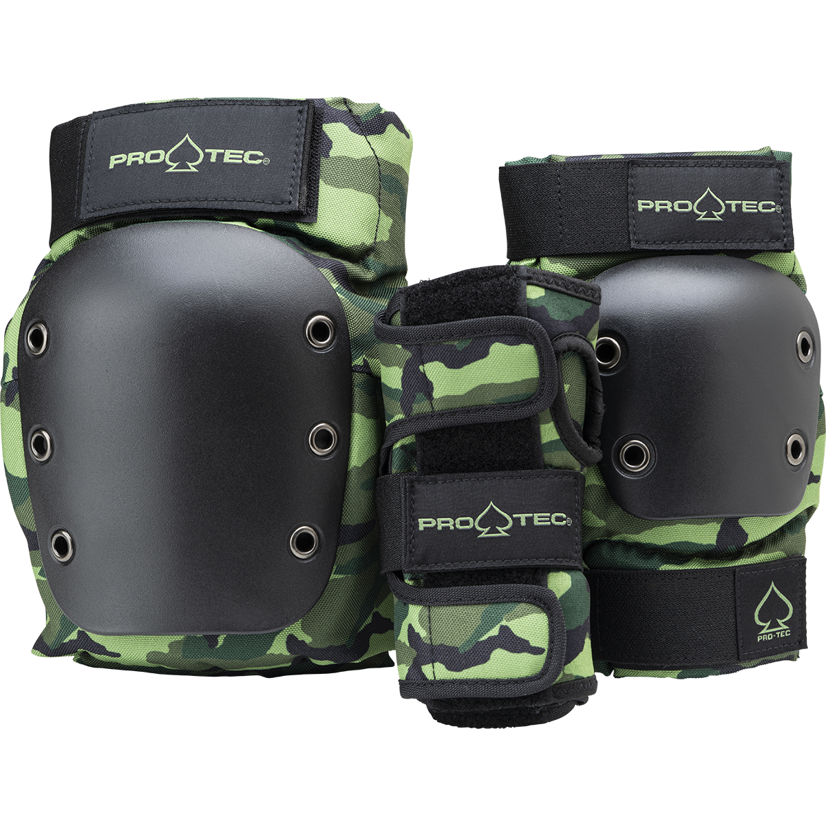 Protective Gear (Skate) - Pro-tec Jr. Street Gear 3-Pack - Open Back - Camo