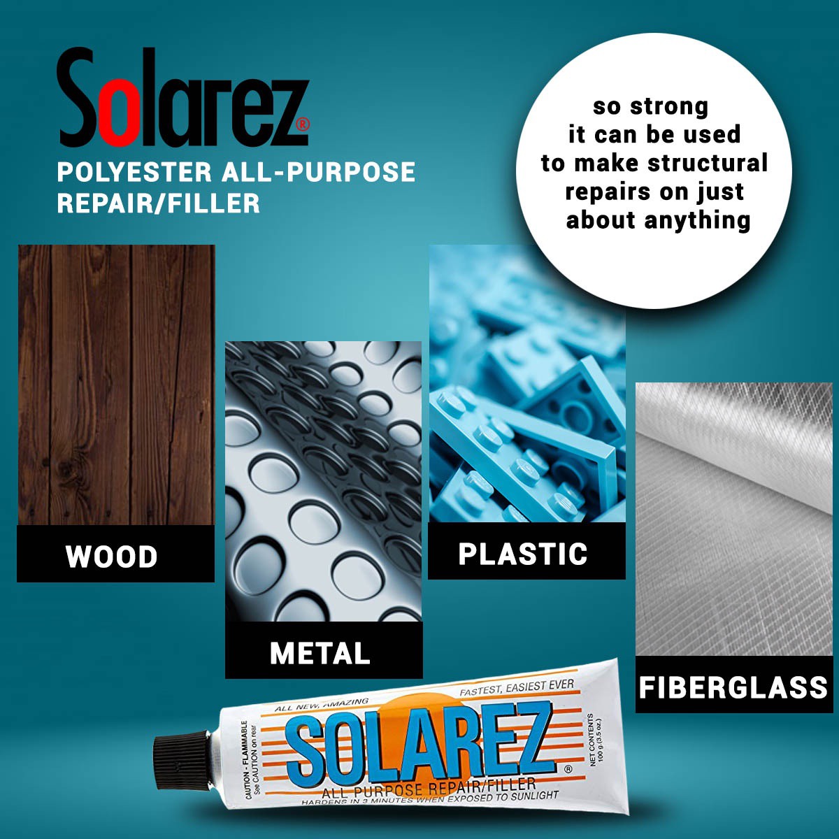 
                  
                    Ding Repair - Solarez Polyester ALL PURPOSE 3.5oz Tube
                  
                