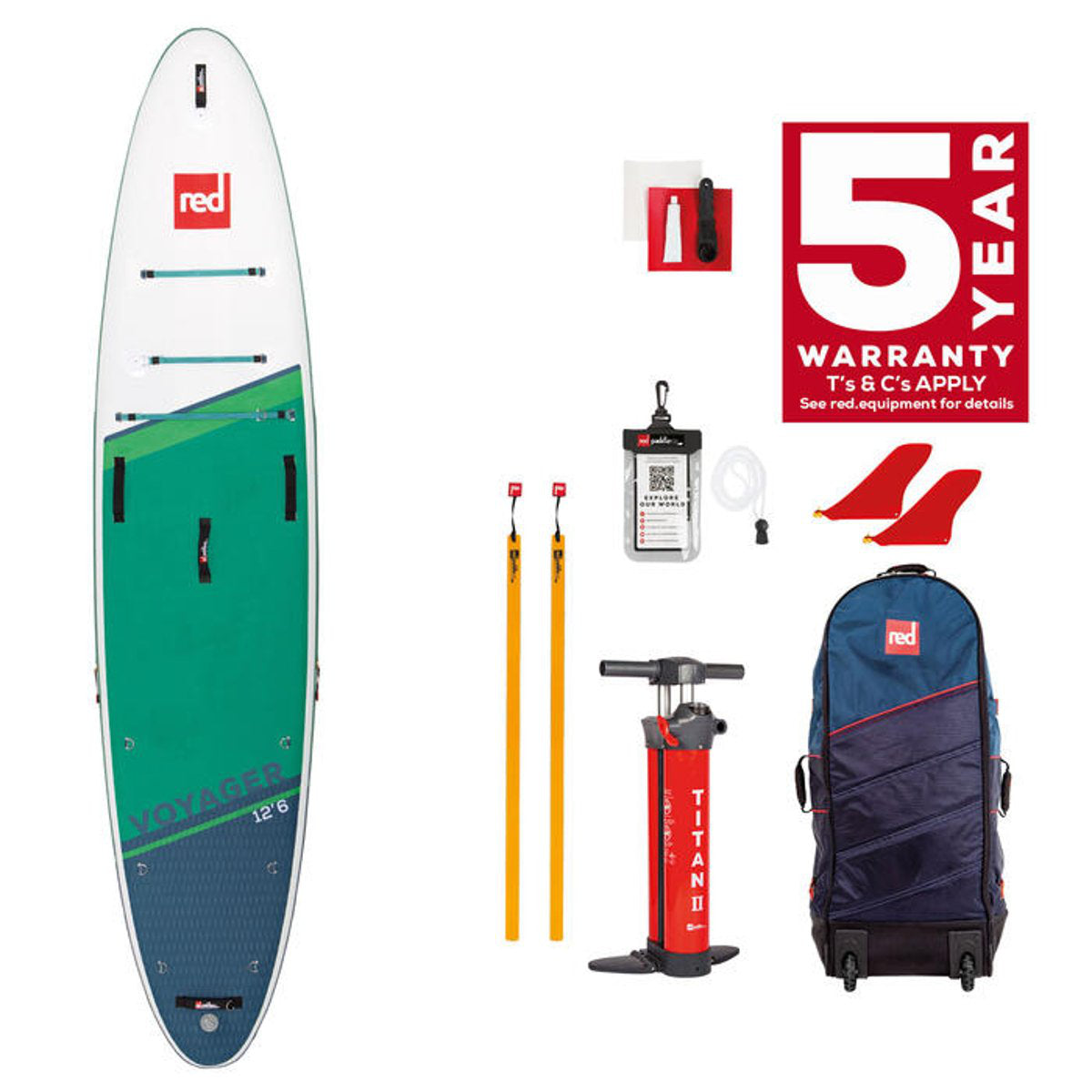 Red Paddle Co. 12'6 x 32" Voyager 2022 - FREE Shipping 🛻