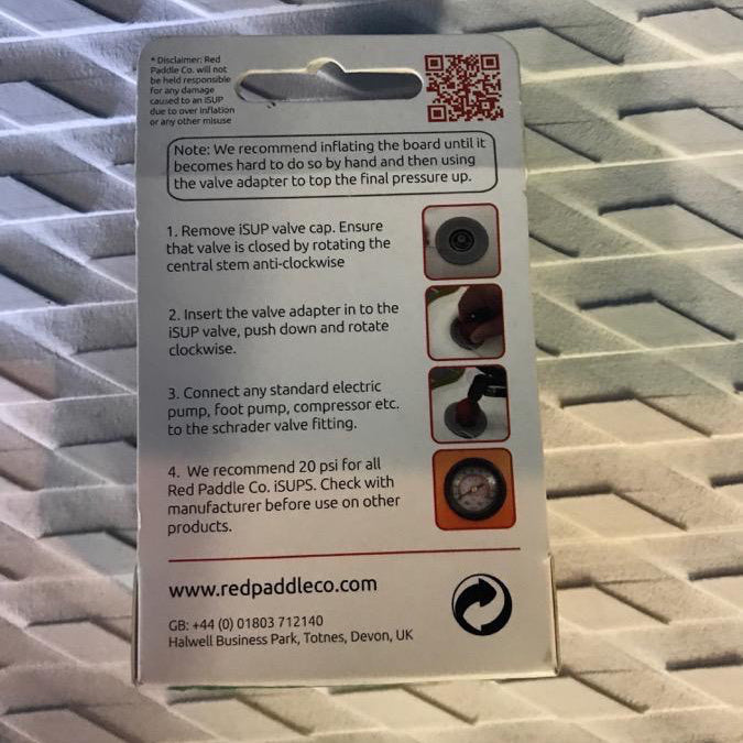 Red Paddle iSUP Electric Pump Adaptor - Surf Ontario