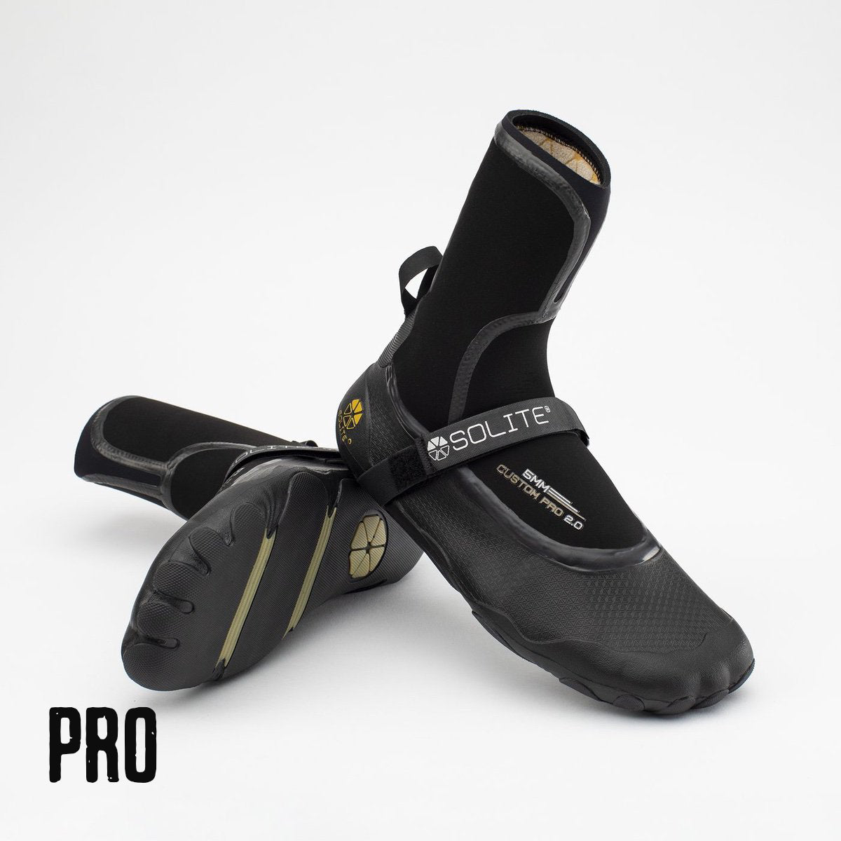 
                  
                    Booties 5mm SOLITE Custom Pro 2.0 (Black/Gum) Includes Heat Booster Socks
                  
                