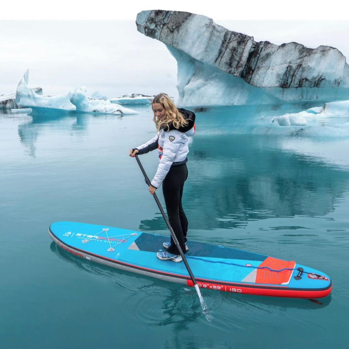 Starboard Inflatable SUP 11'2" X 31+" X 5.5" iGo Zen SC With Paddle