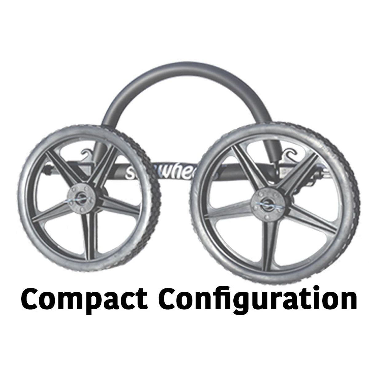 SUP Wheels EVOLUTION X - Inflatable, windsurfers - extended axle (Walk or Bike)