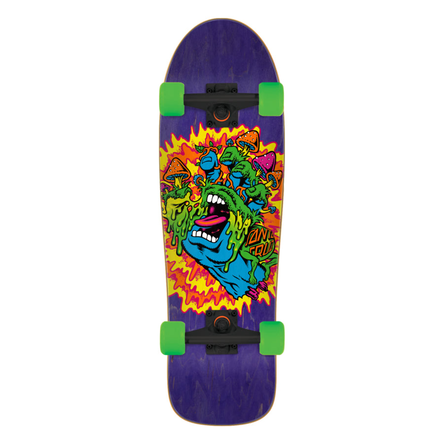 Santa Cruz - Toxic Hand Shaped Cruzer - Cruiser Skateboard 9.7 x 31.7