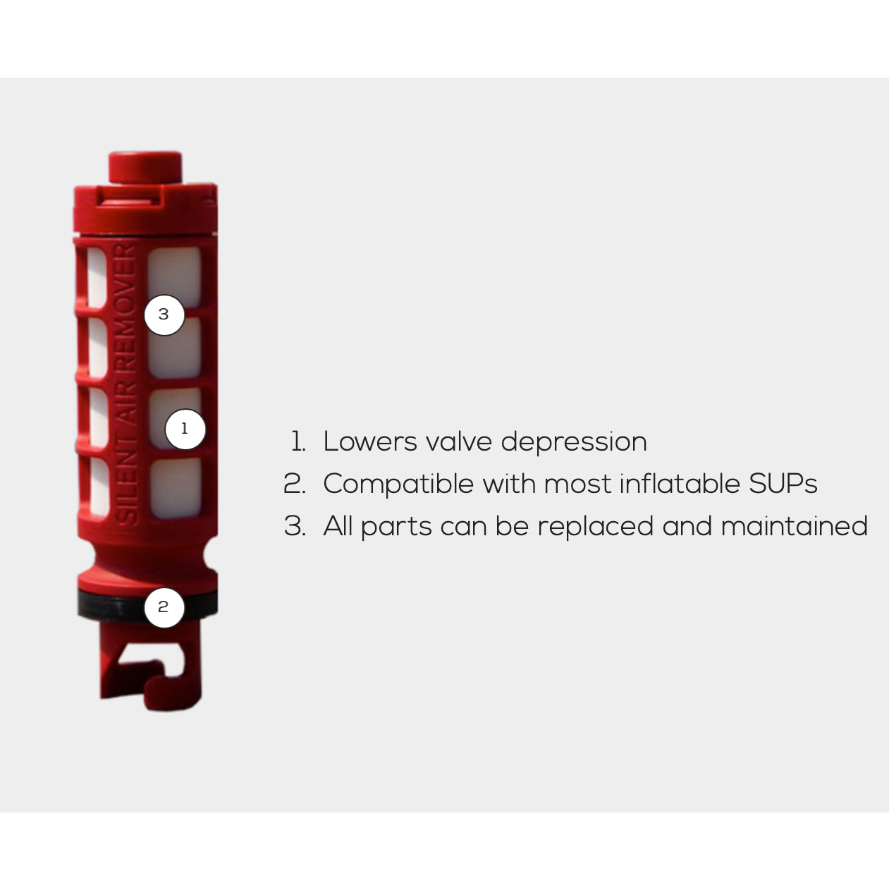 Red Paddle iSUP Silent Air Remover