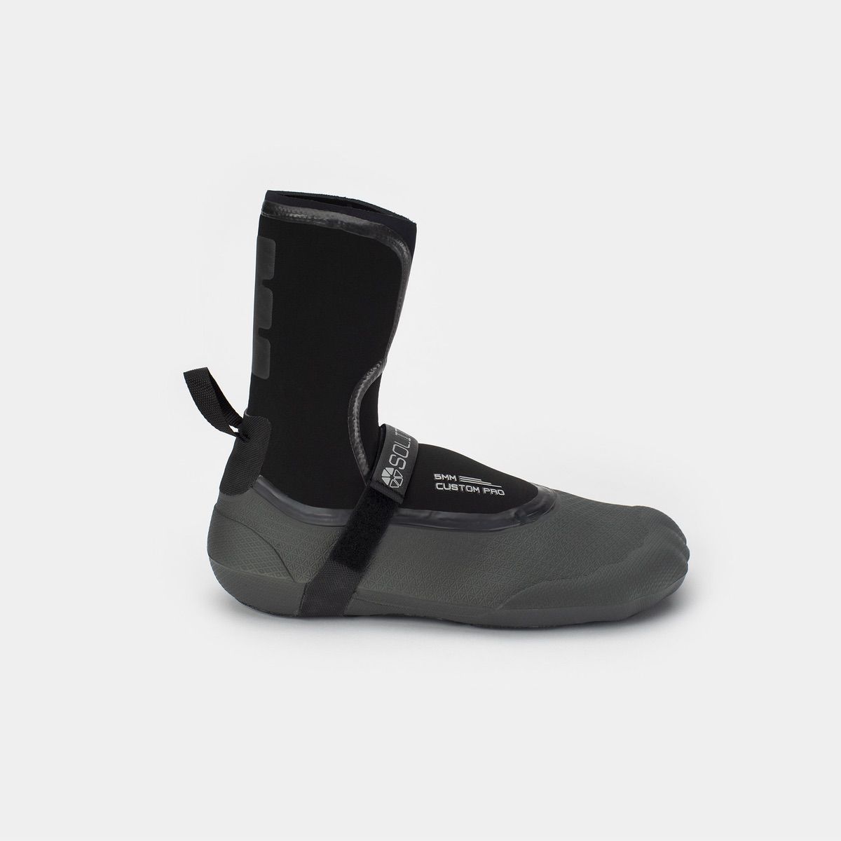 Booties 5mm SOLITE Custom Pro (Black/Gray) - Includes Heat Booster Socks