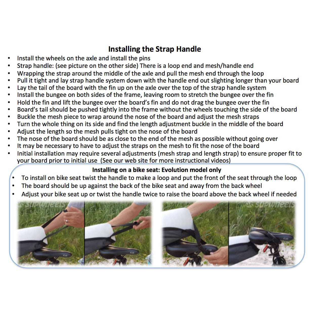 SUP Wheels Strap Handle