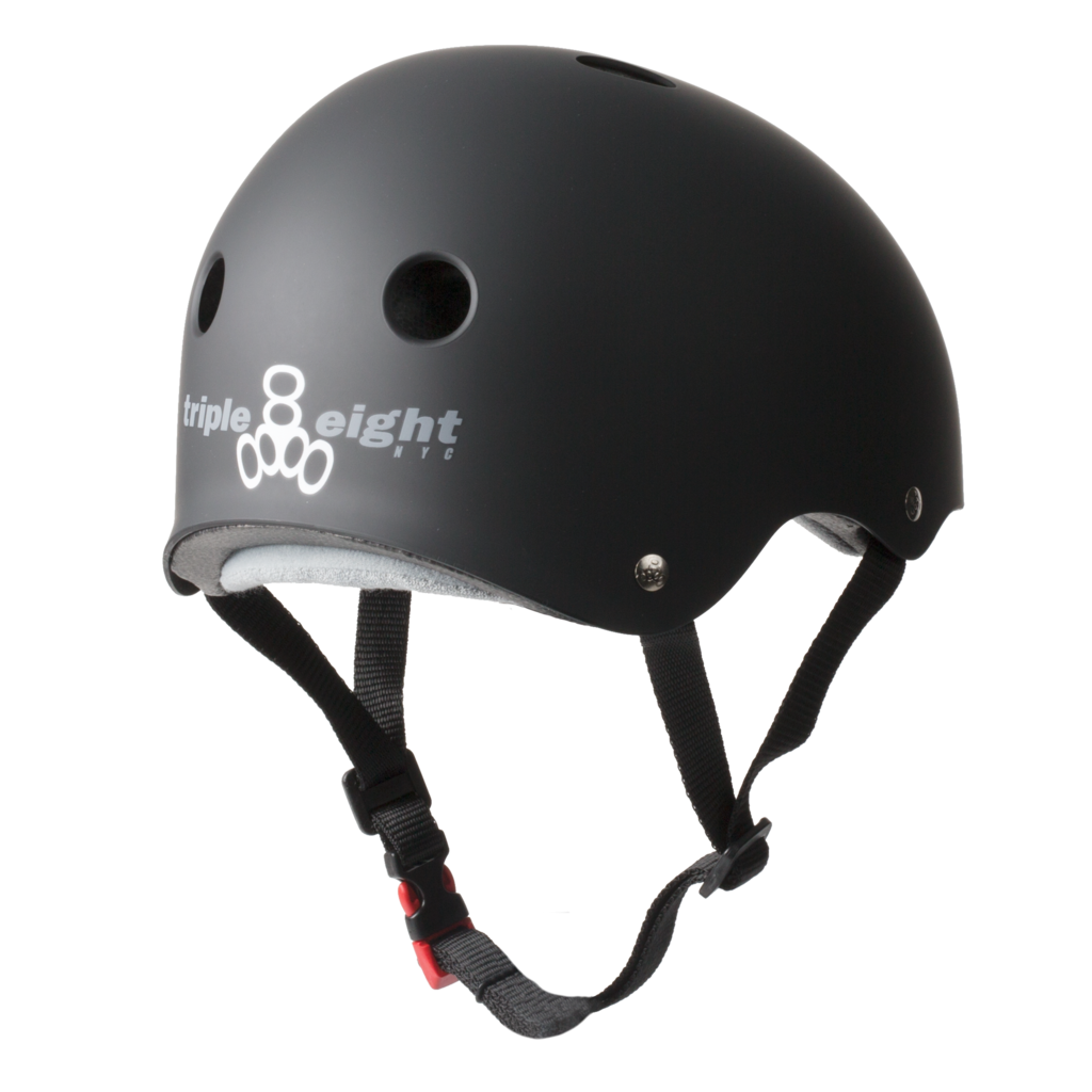 Protective Gear (Skate) - T8 Helmet - Sweatsaver Cert - Black Rubber
