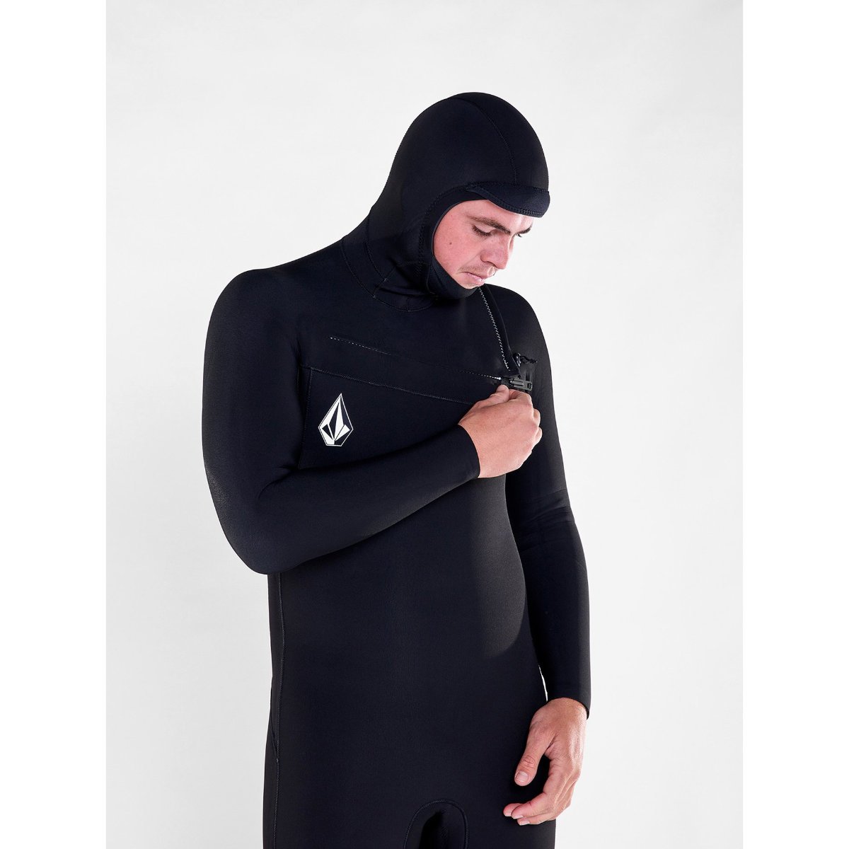 4/3mm Men's Volcom Hood Chest Zip Fullsuit