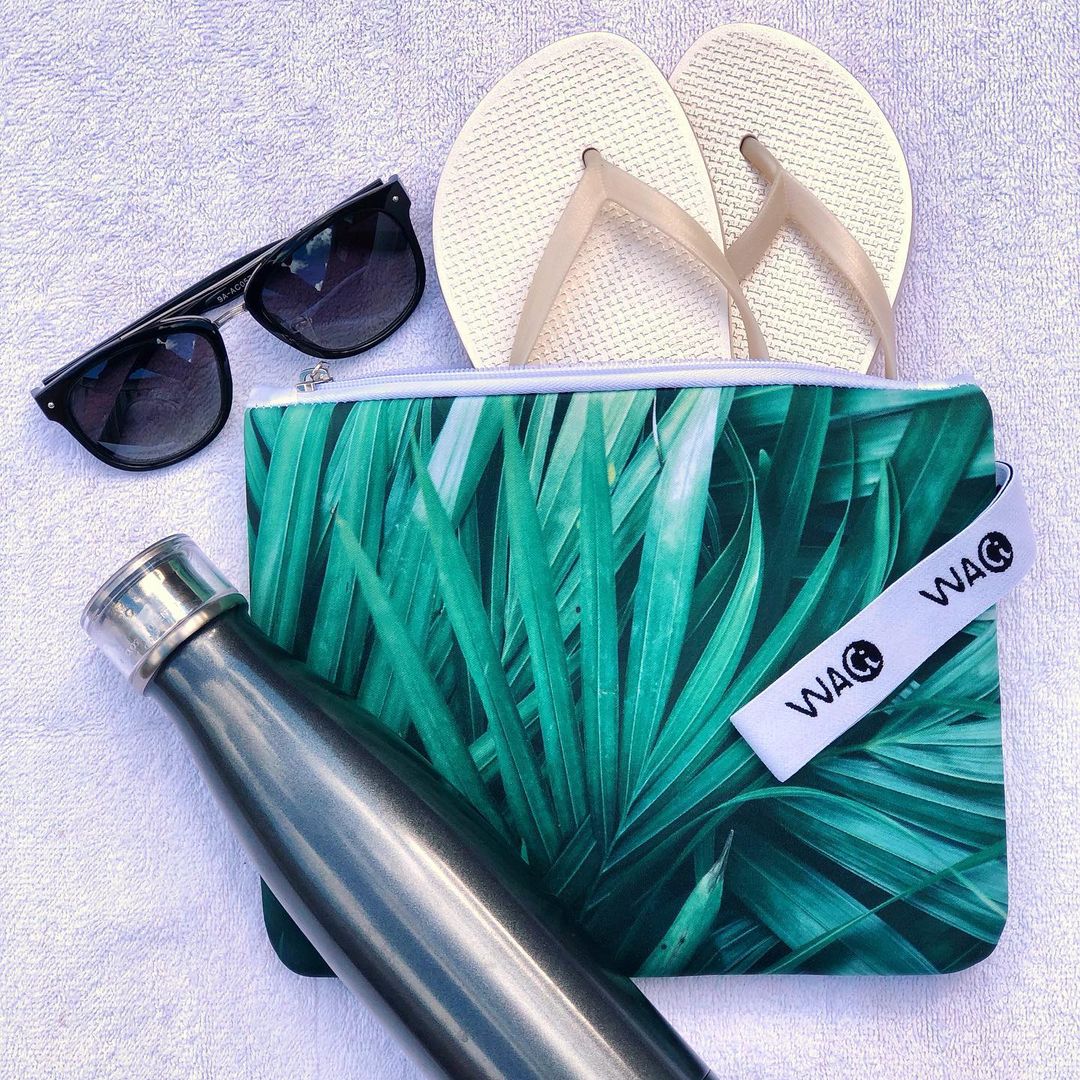 Waci Splashproof Beach Bags - Tropical Leaves