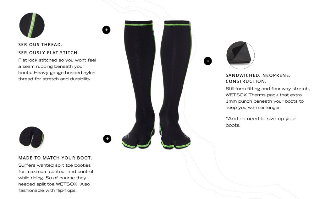 Socks WETSOX THERMS surf sock - Surf Ontario