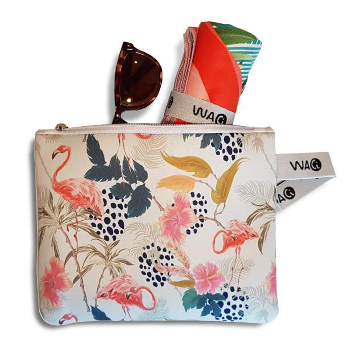 Waci Splashproof Beach Bags - Flamingo