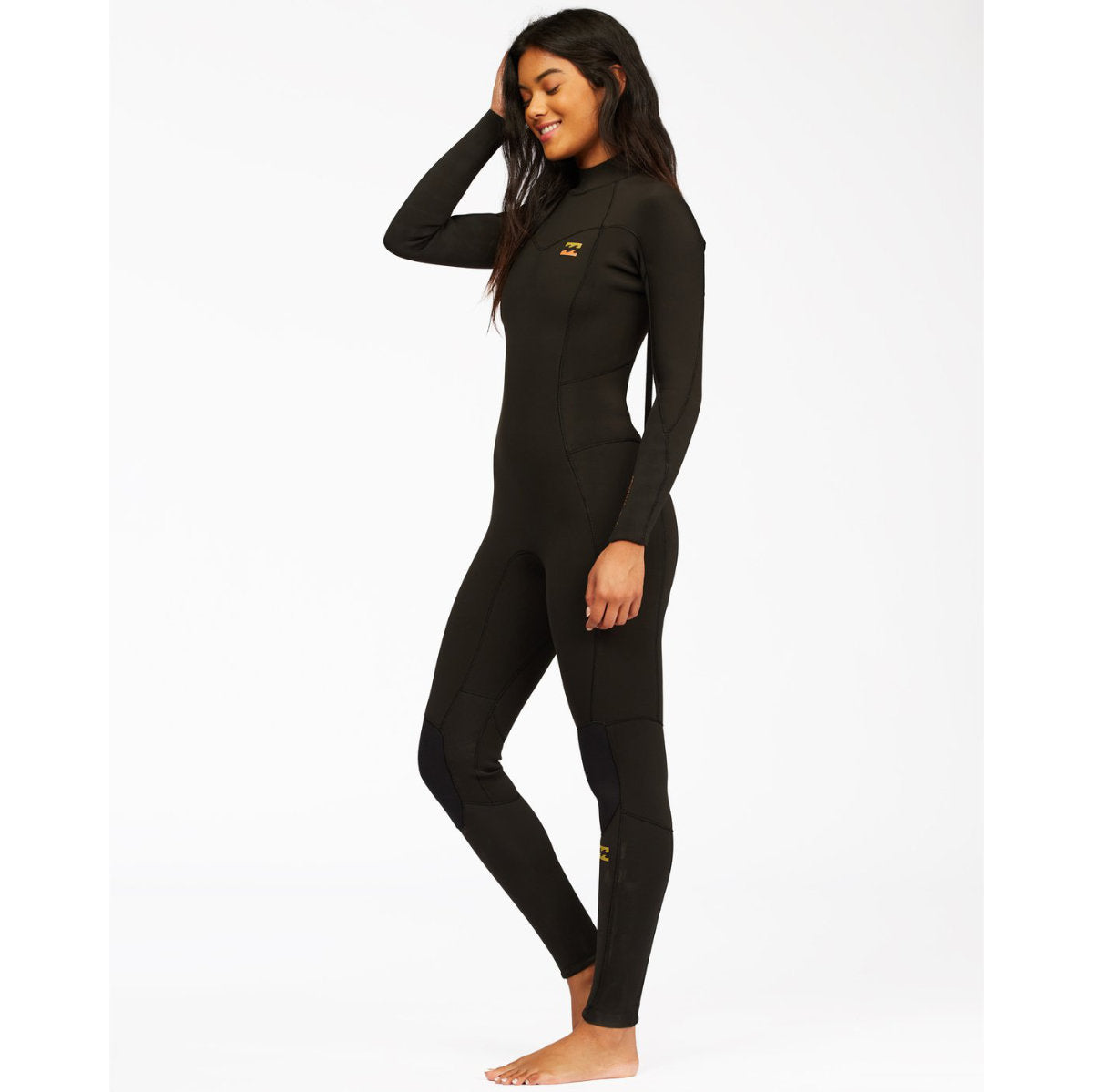 4/3mm Women’s Billabong Synergy Back Zip Full Black Tie Dye
