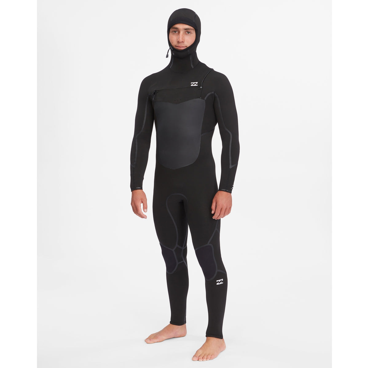 5/4 Mens Billabong Absolute Plus Chest Zip Hooded Full Wetsuit