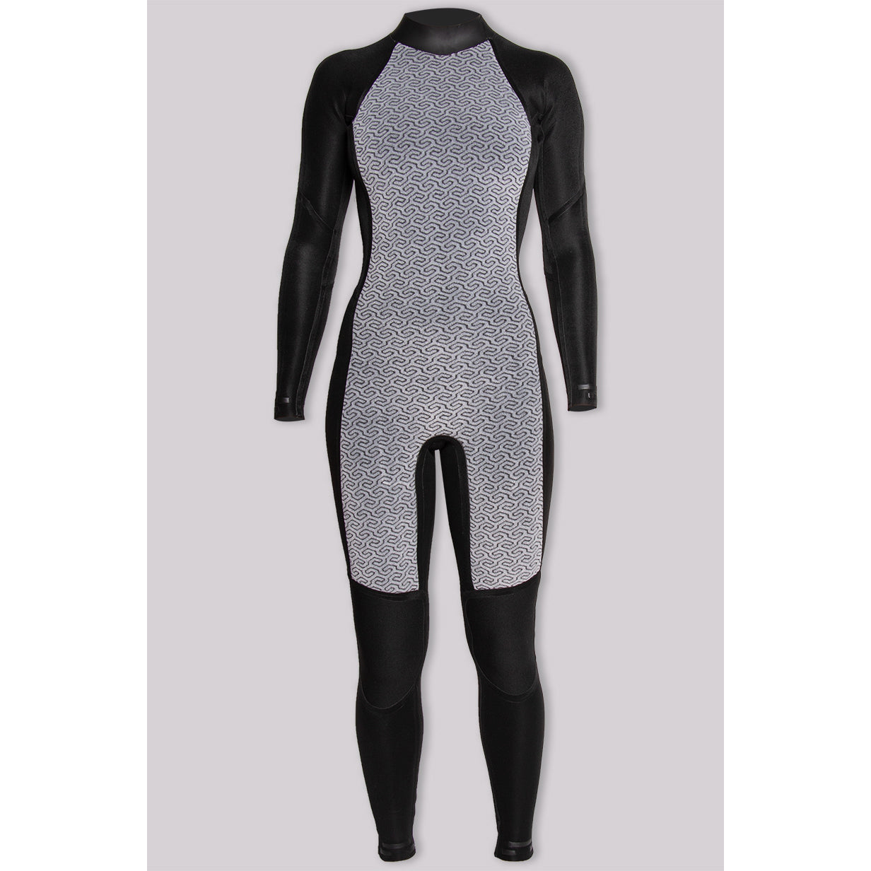 4/3mm SisstrEvolution 7 SEAS Back Zip Full Suit - Black Heather