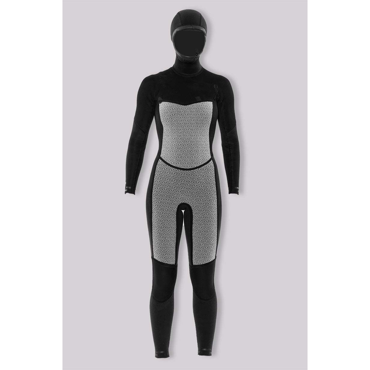 5/4mm SisstrEvolution 7 Seas Hood Chest Zip full - BLH black heather