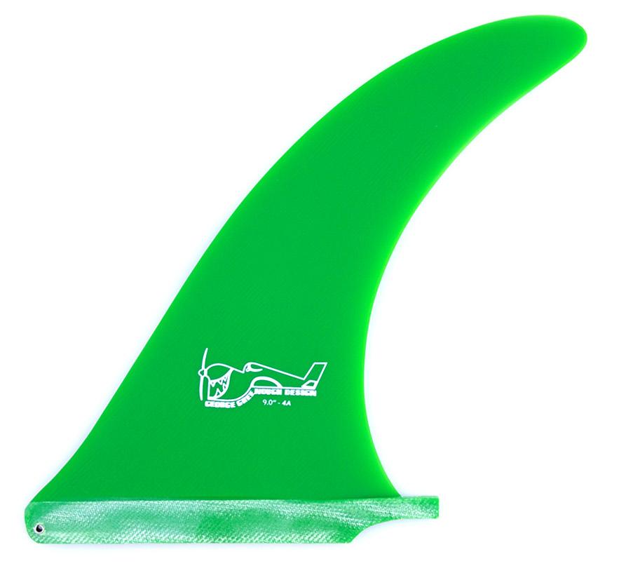 Greenough 4A Longboard Fin 8" -  Irie Green