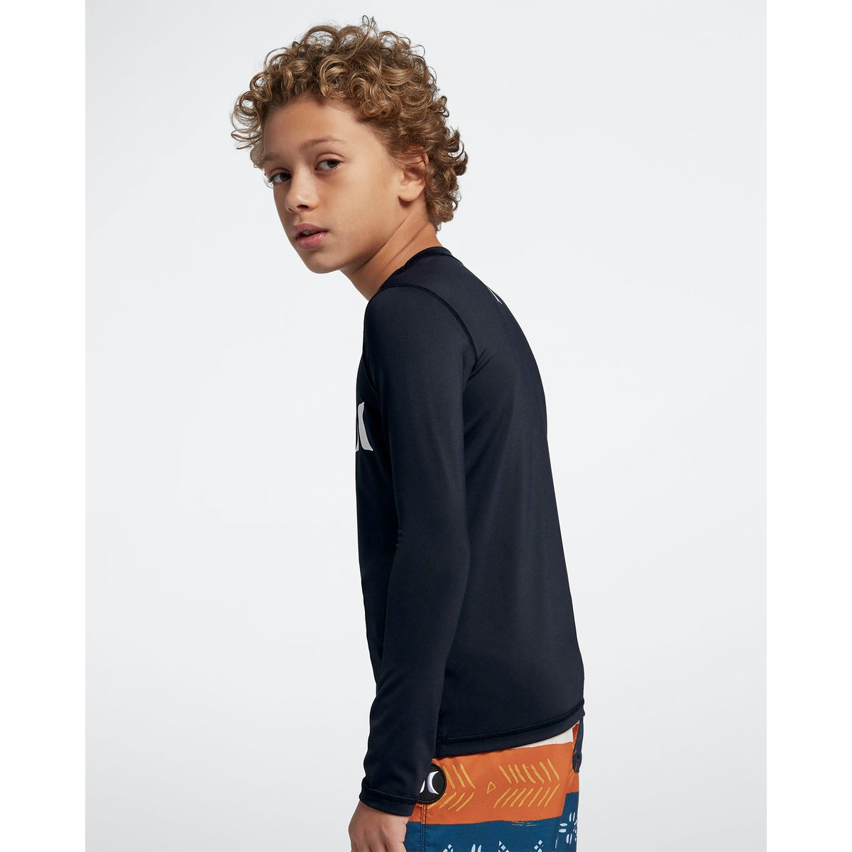 Hurley Youth Rashies: Boys OAO Rash Guard L/S - 010/Black