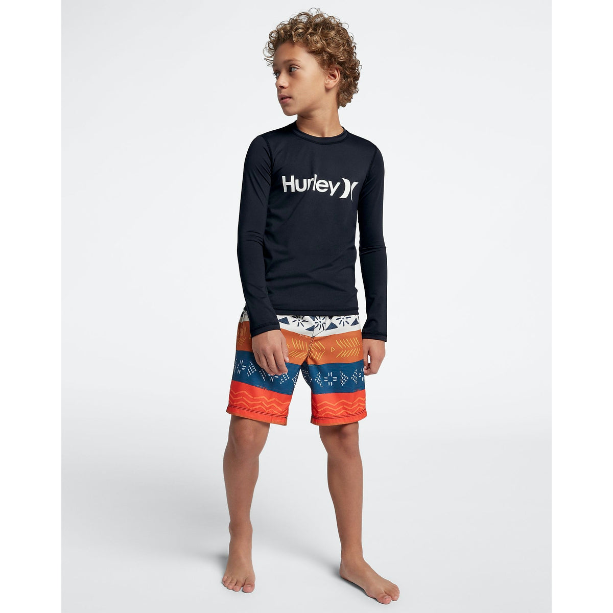 
                  
                    Hurley Youth Rashies: Boys OAO Rash Guard L/S - 010/Black
                  
                