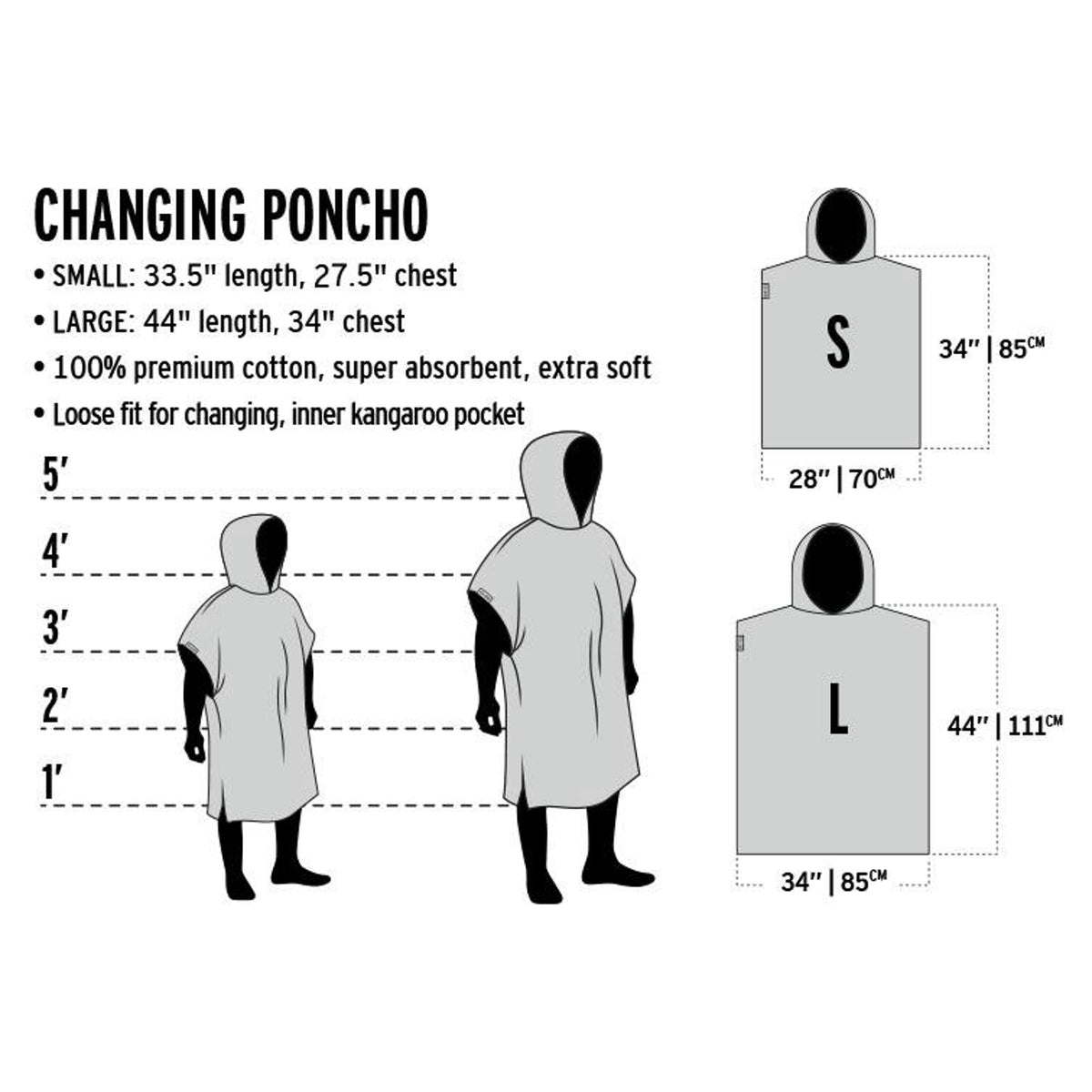 Changing towel - LEUS PONCHO - Apex Eco Poncho - Yosemite