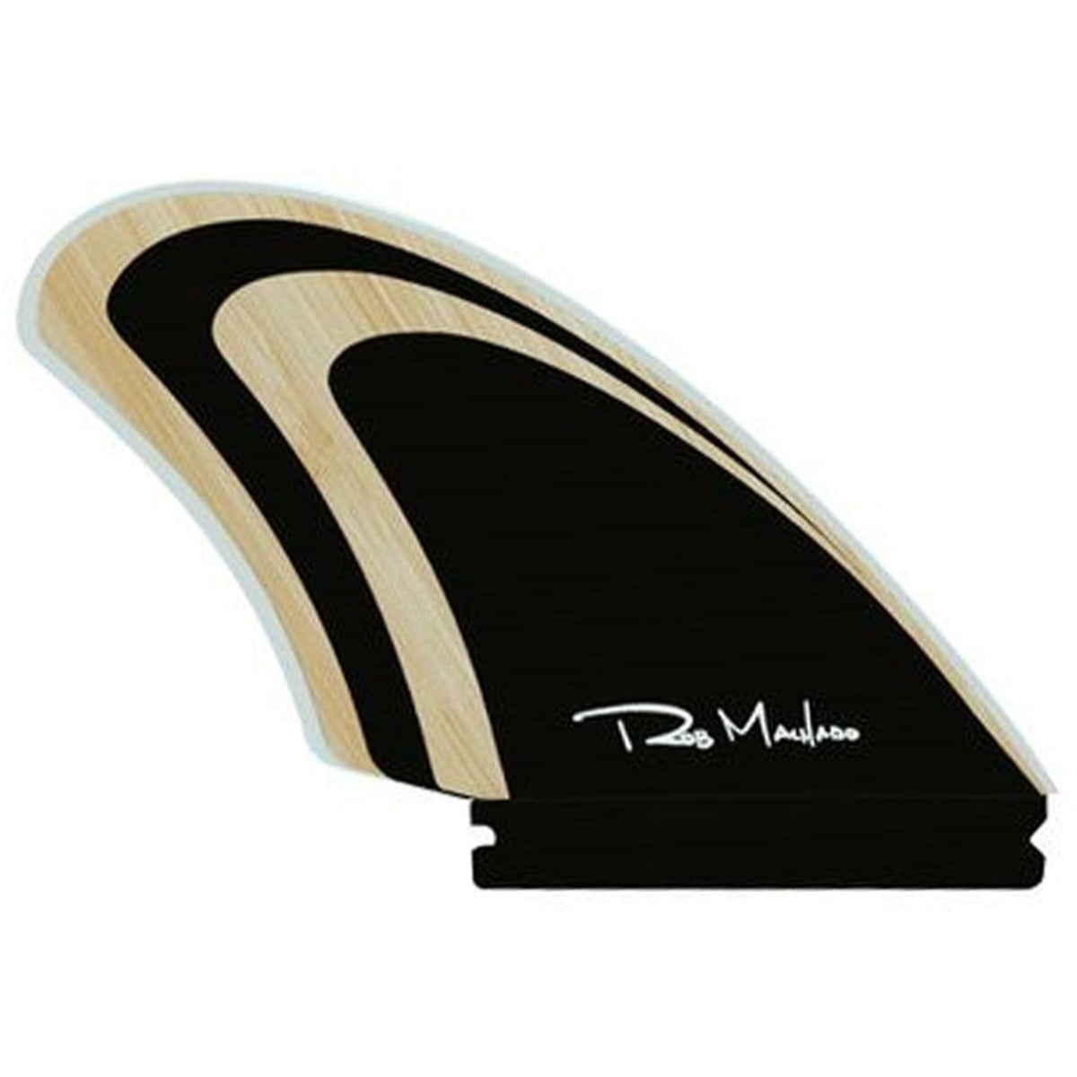ENDORFINS QUAD - Machado Seaside Quad Fin - Single Tab - Bamboo/Black - single tab  (SCREWS INTO FUTURES FIN BOX)