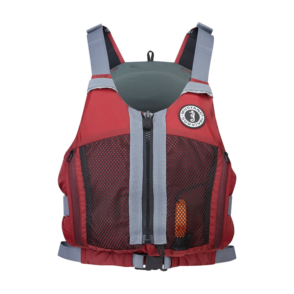 PFD - Mustang Womens Destiny Harmonized Foam Front Zip - Merlot