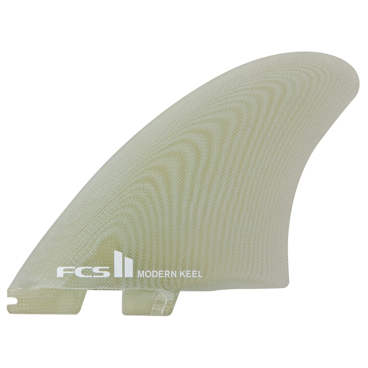 FCS II TWIN - Modern Keel PG Twin Retail Fins - Clear