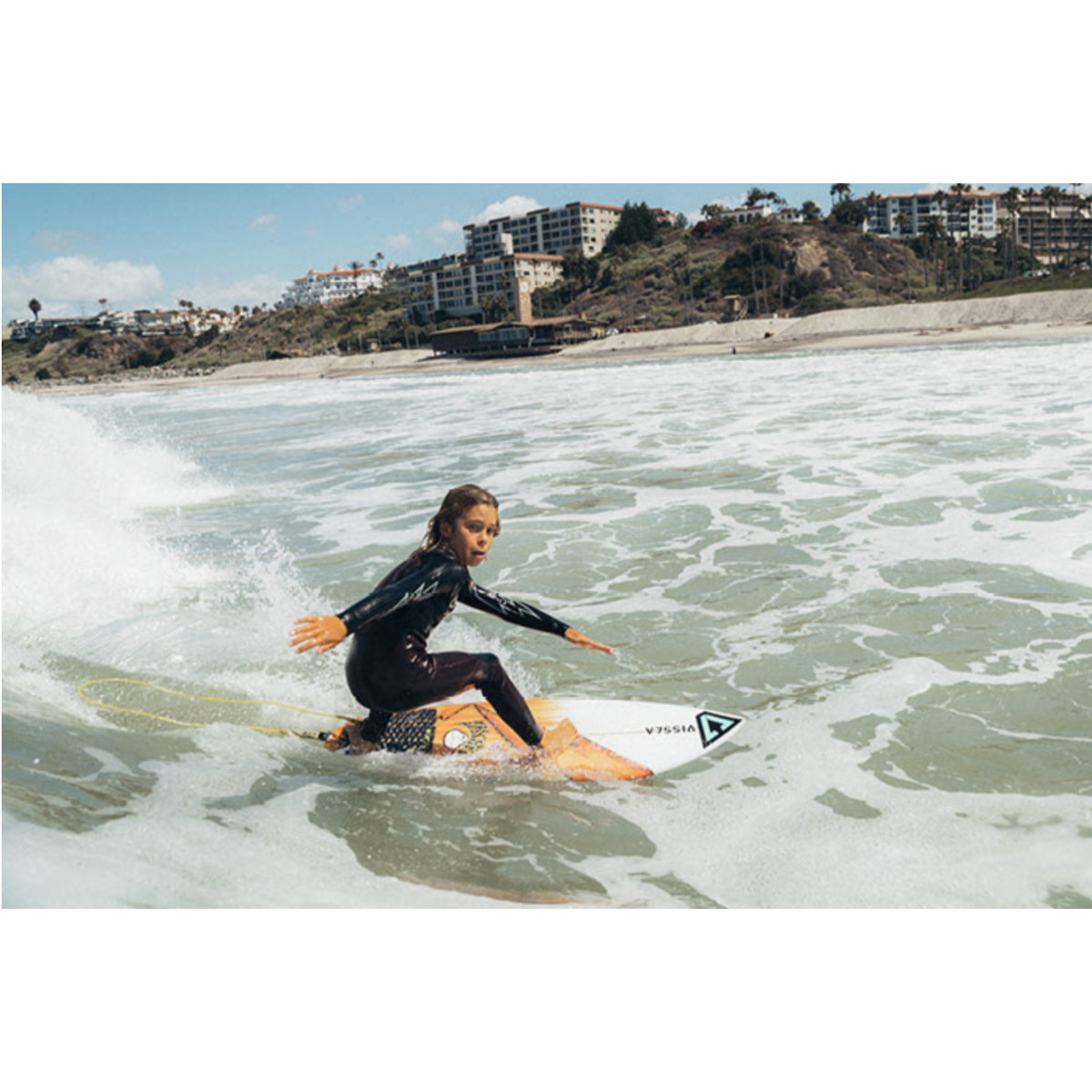 4/3 Youth Vissla 7 Seas Boys Raditude Chest Zip - Gun Metal