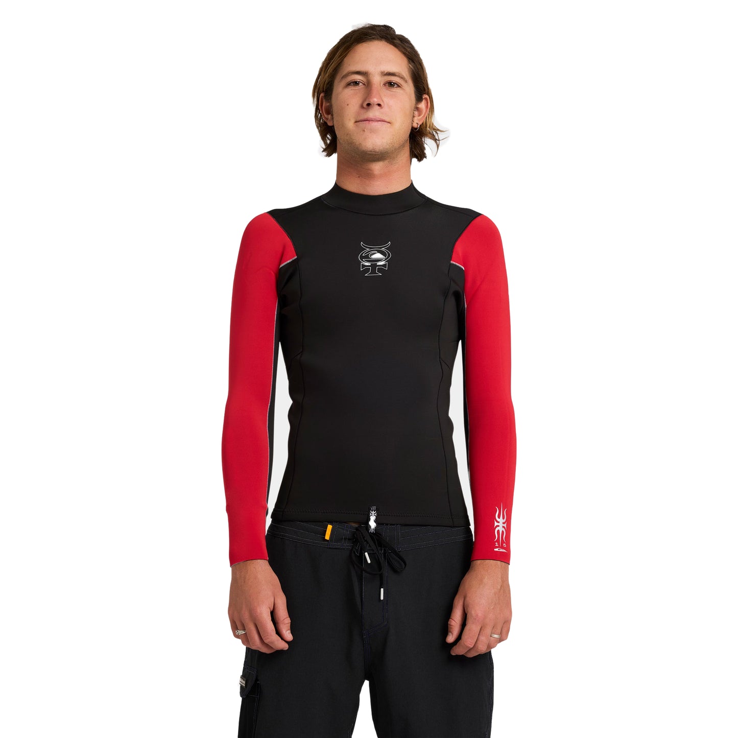 1.5mm Men's Quiksilver Mercury Wetsuit Top - High Risk Red - Surf Ontario