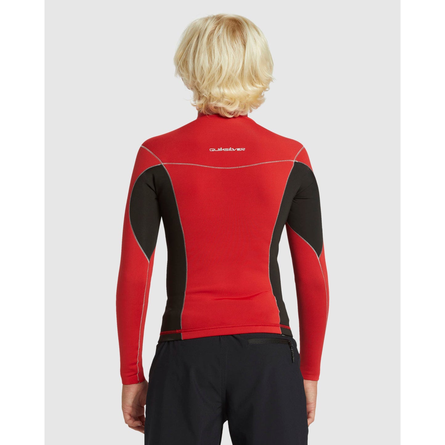 1.5mm Quiksilver Boys Sessions Wetsuit Jacket - Red - Surf Ontario