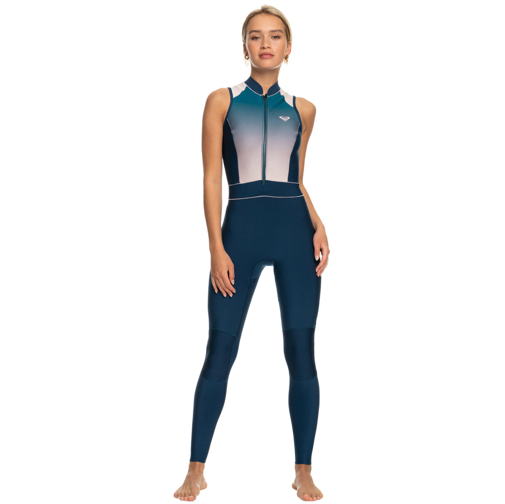 1.5mm Roxy Rise Collection - Front Zip Long Jane Springsuit - Iodine Blue **1-2 WEEKS 🚚**