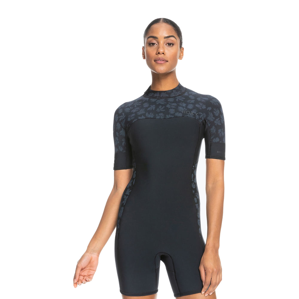 1mm Roxy 2.0 Swell Series SS Back Zip QLCK black - Size 4 **1-2 WEEKS 🚚**